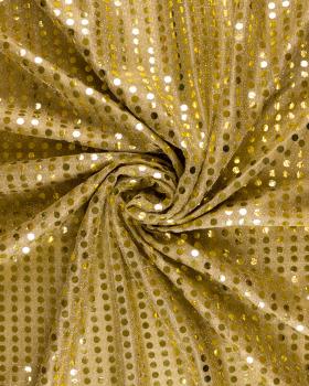 Tissu à Paillettes Rondes Or - Tissushop